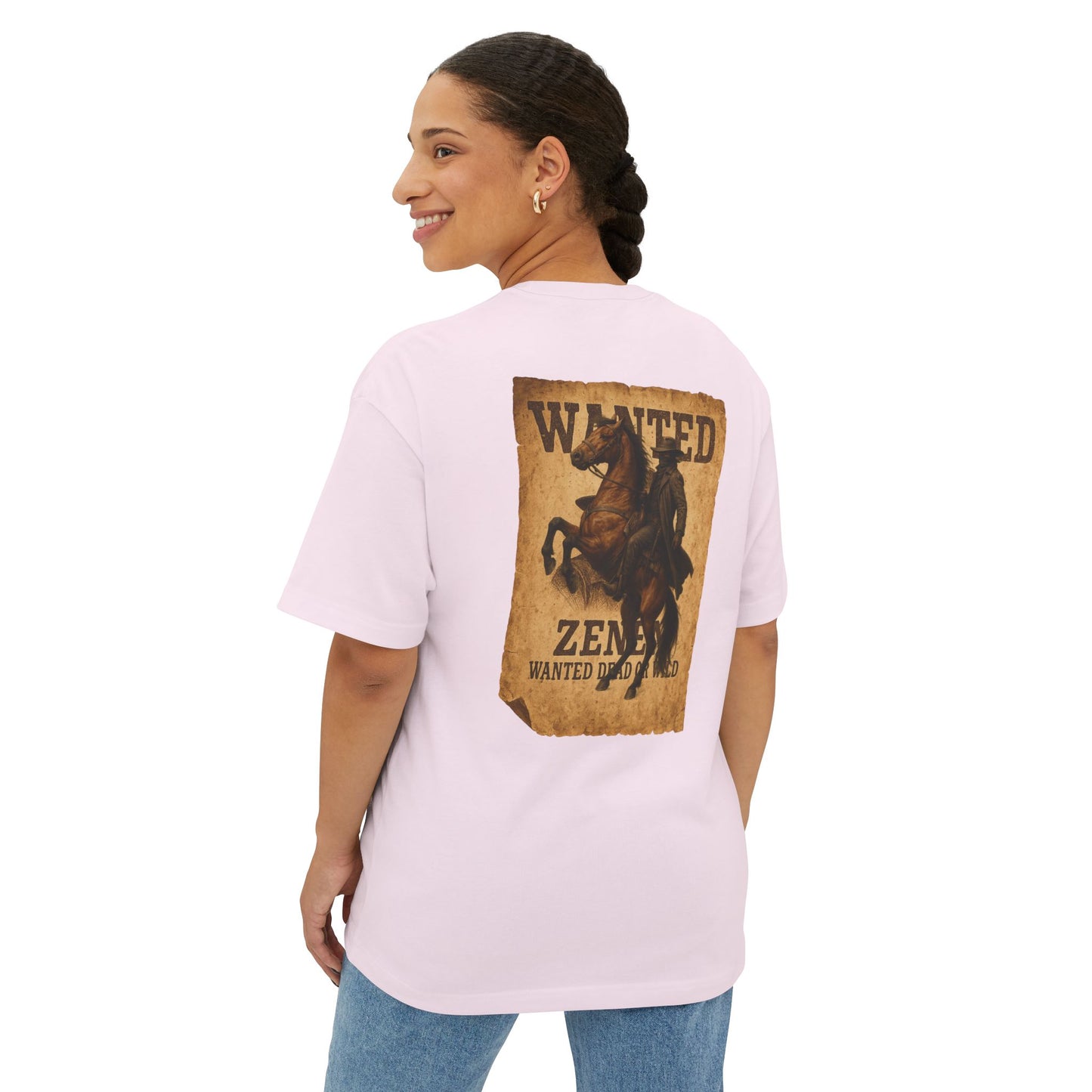 New Drop Zenen Wanted Dead or Wild Oversized T-Shirt