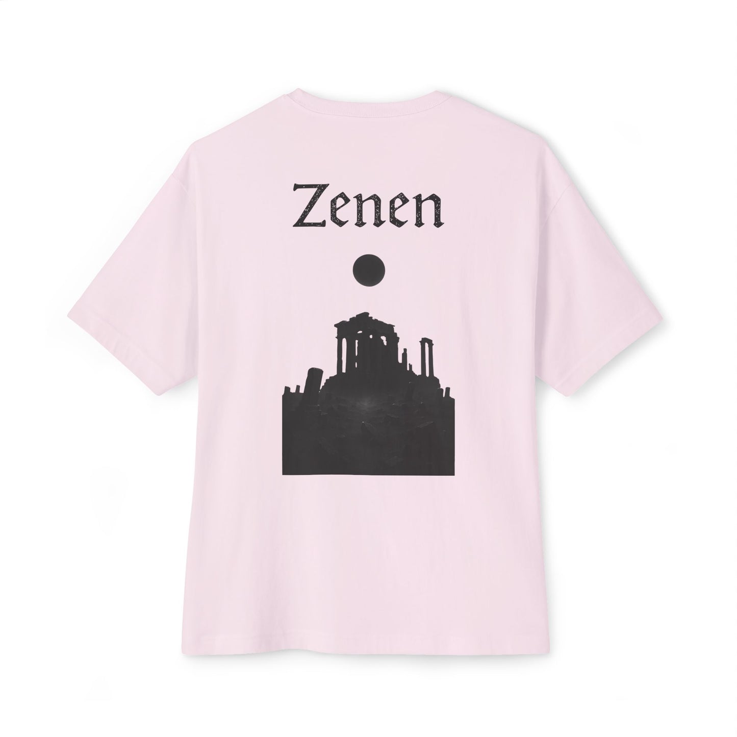 Zen-Inspired Unisex Oversized Boxy Tee, Casual Streetwear, Graphic Tee, Comfortable Tee, Gift for Art Lovers, Festival Apparel