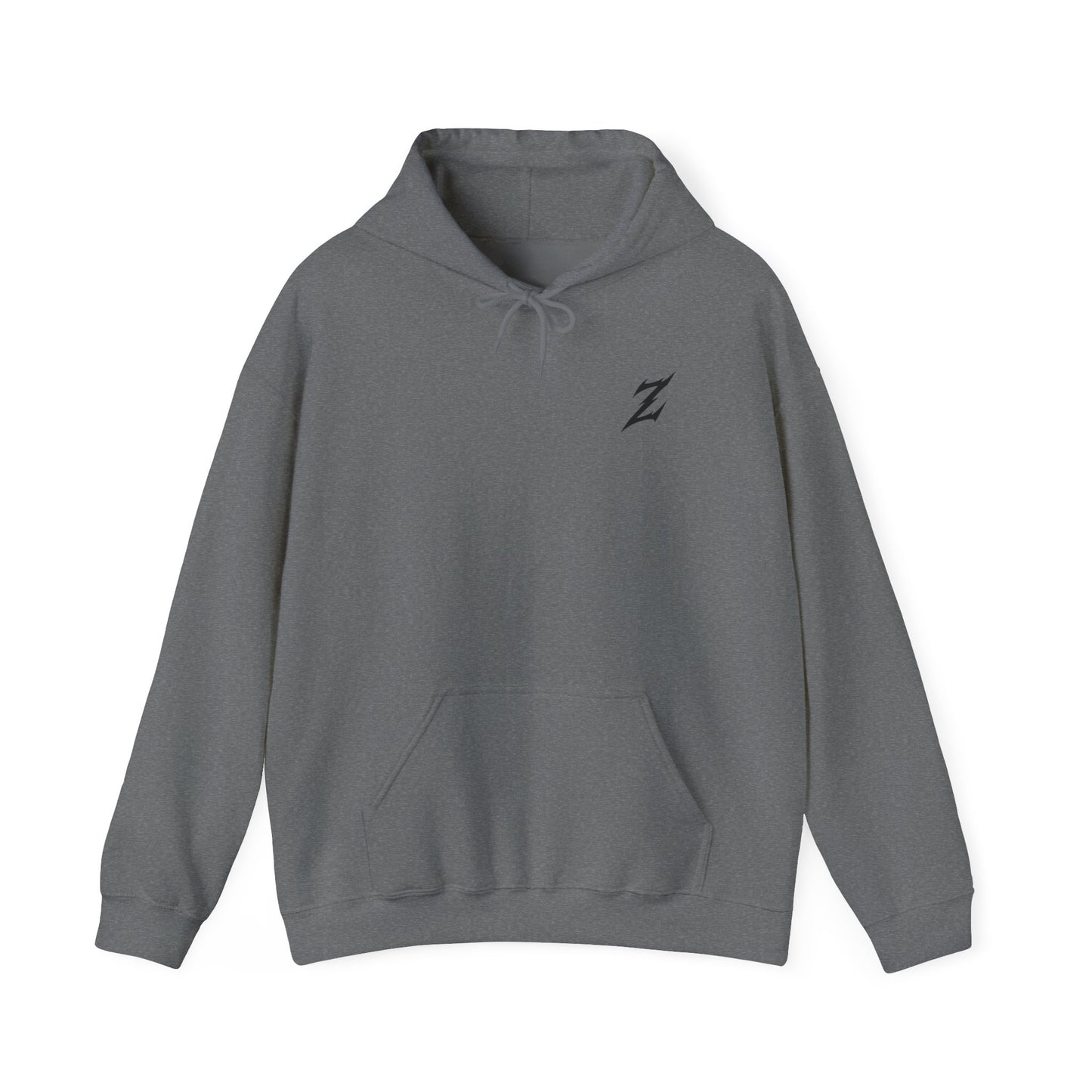 Black Logo Front, Zenen Back Hoodie