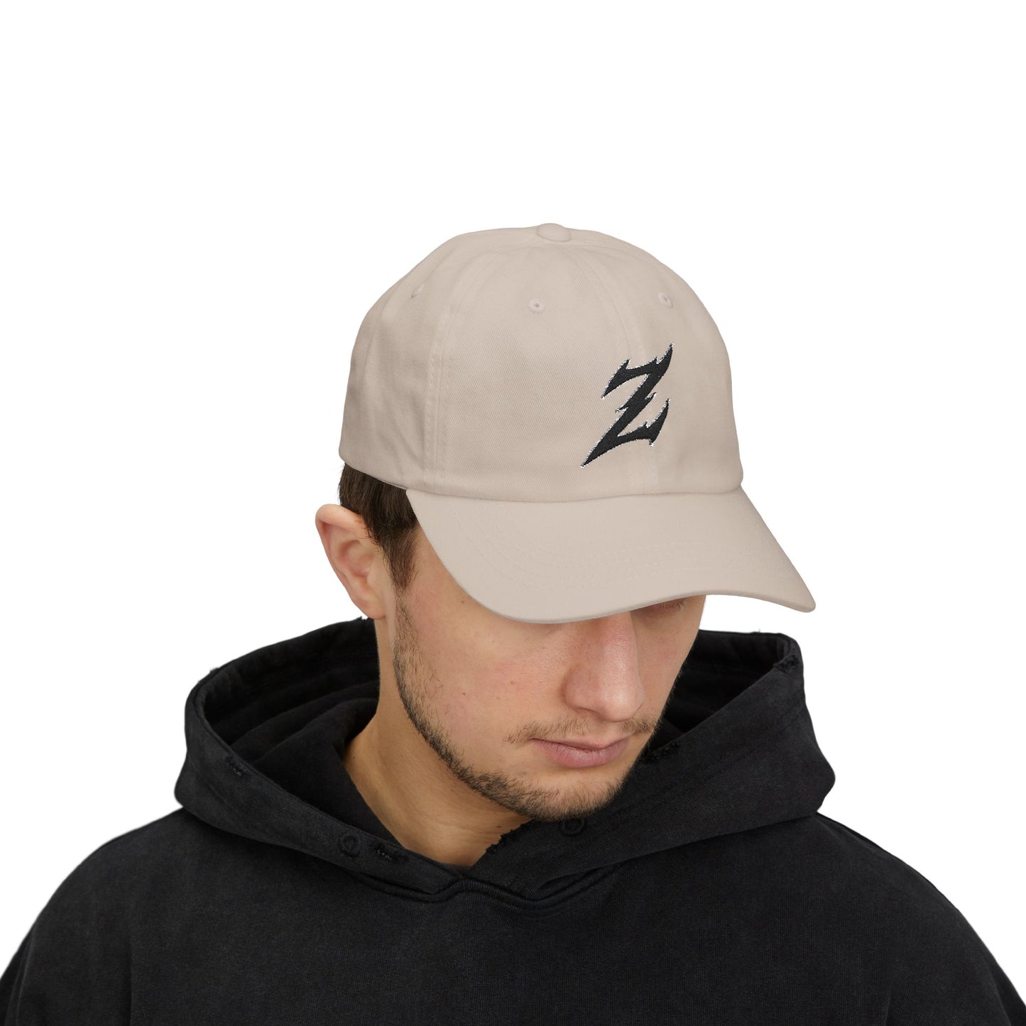 Embroidered Black Dad Logo Hat