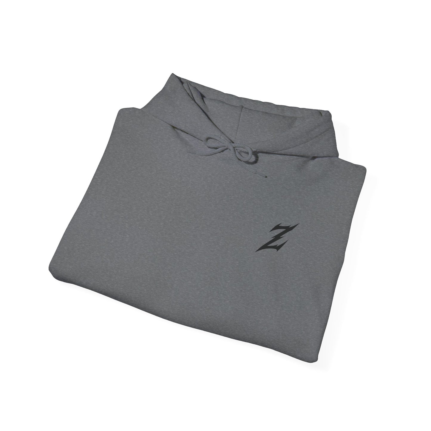 Black Logo Front, Zenen Back Hoodie