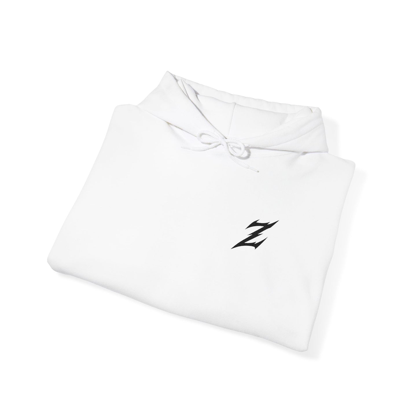 Embroidered Black Logo Hoodie