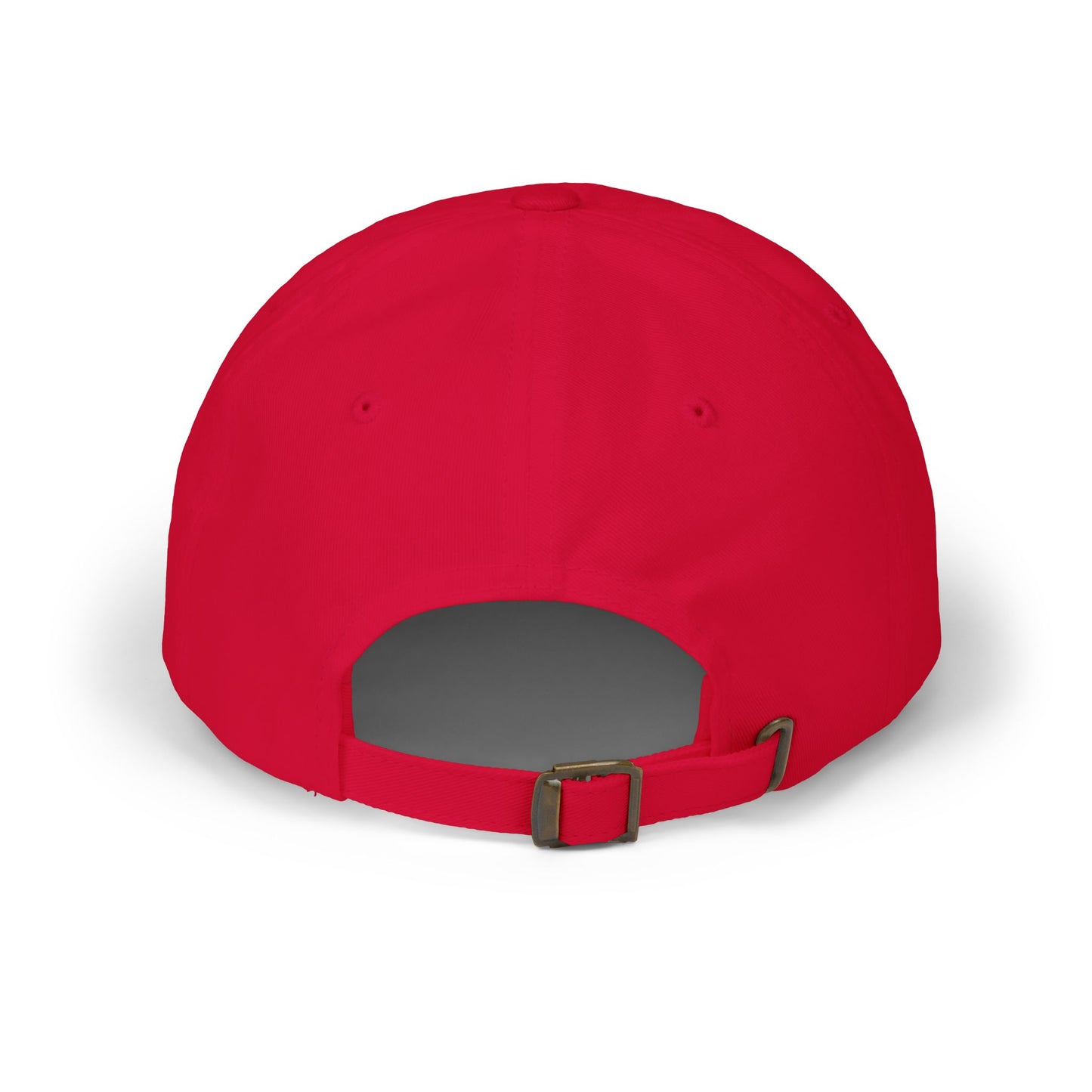 Embroidered White Dad Logo Hat