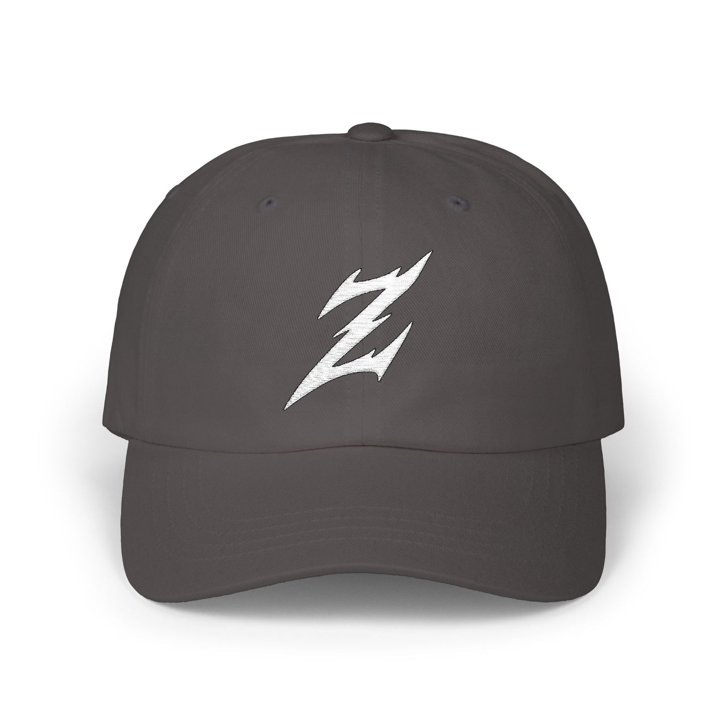Embroidered White Dad Logo Hat
