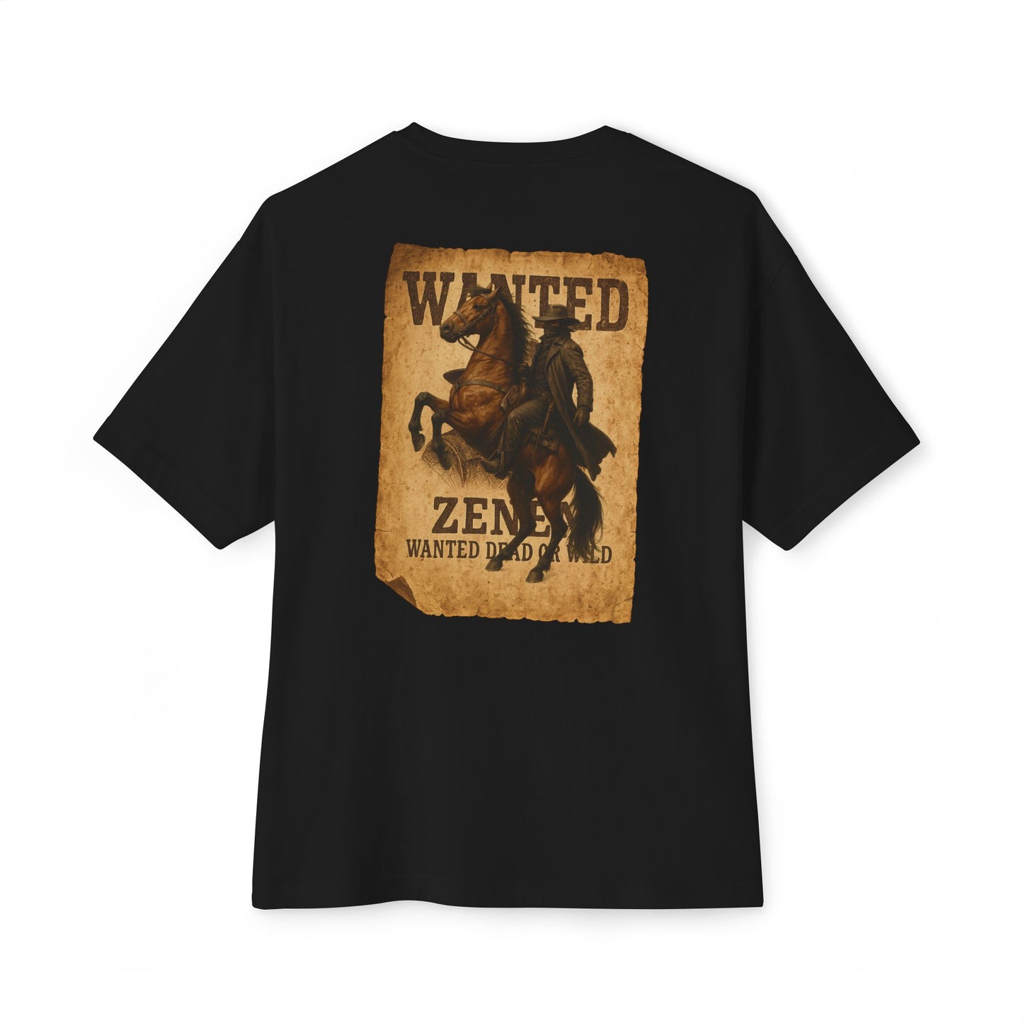 New Drop Zenen Wanted Dead or Wild Oversized T-Shirt