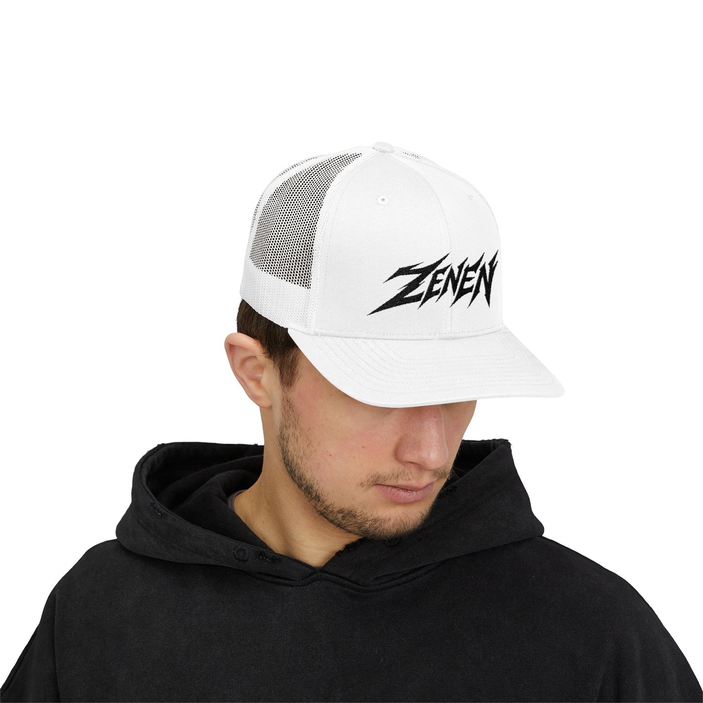 Classic Black Zenen Trucker Hat Snapback
