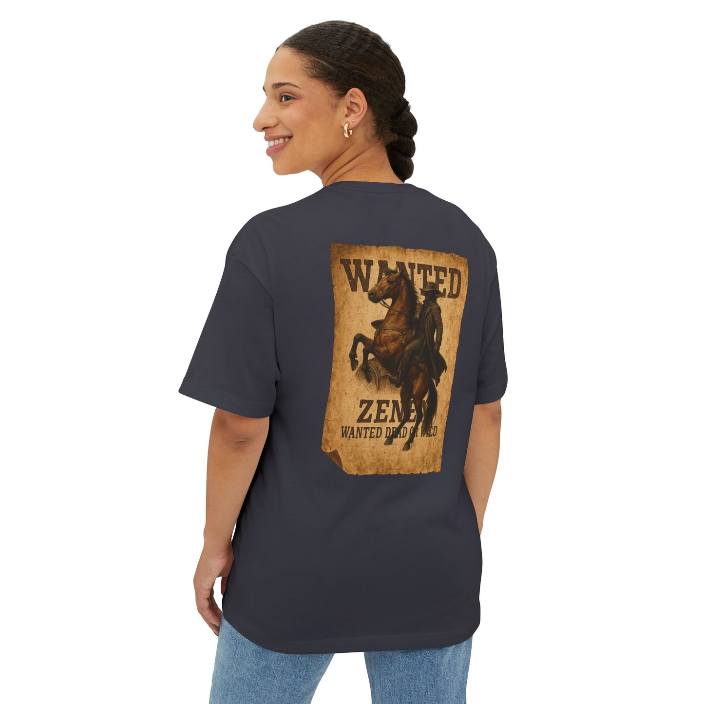 New Drop Zenen Wanted Dead or Wild Oversized T-Shirt