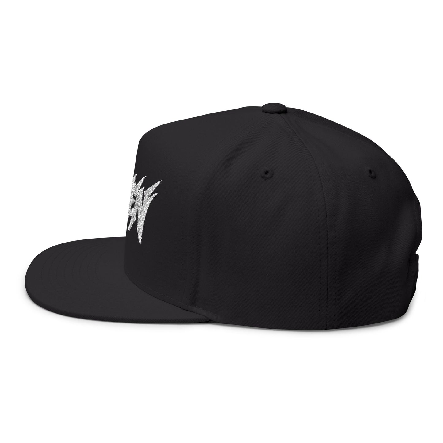 Embroidered White Zenen Snapback