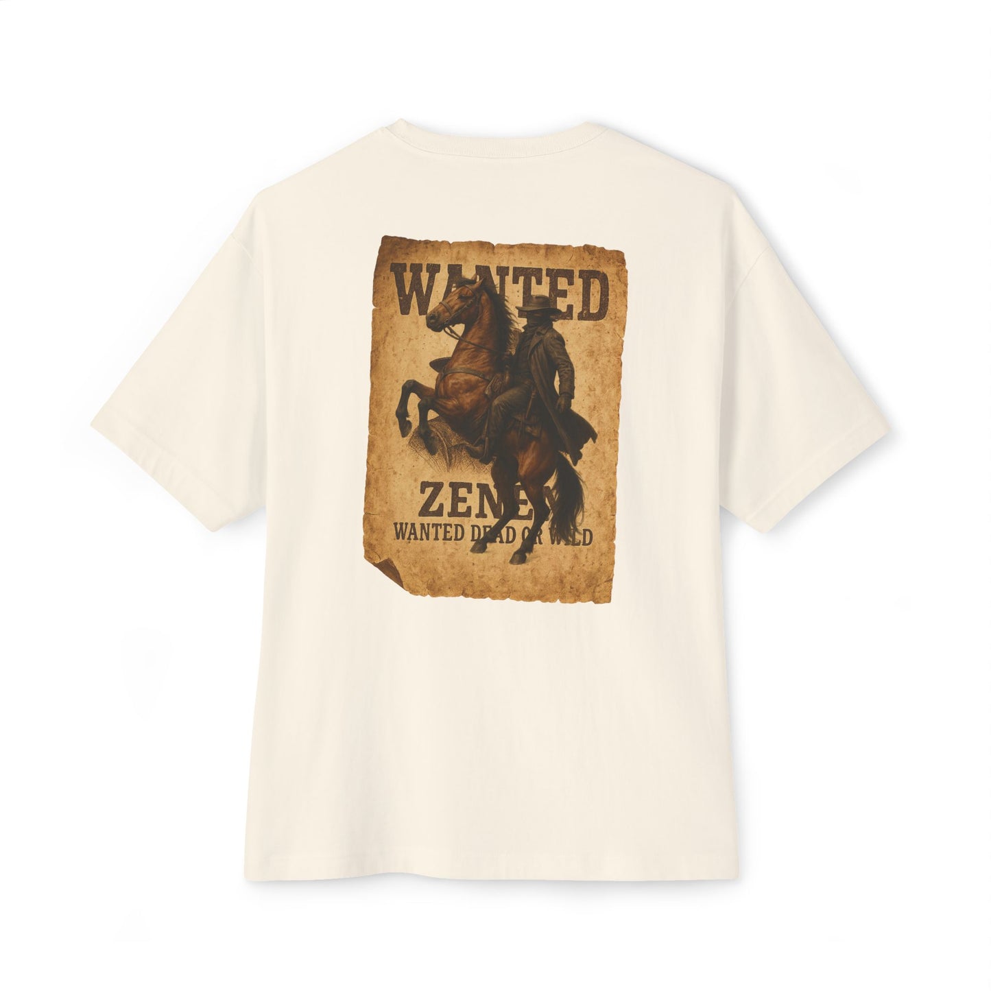 New Drop Zenen Wanted Dead or Wild Oversized T-Shirt
