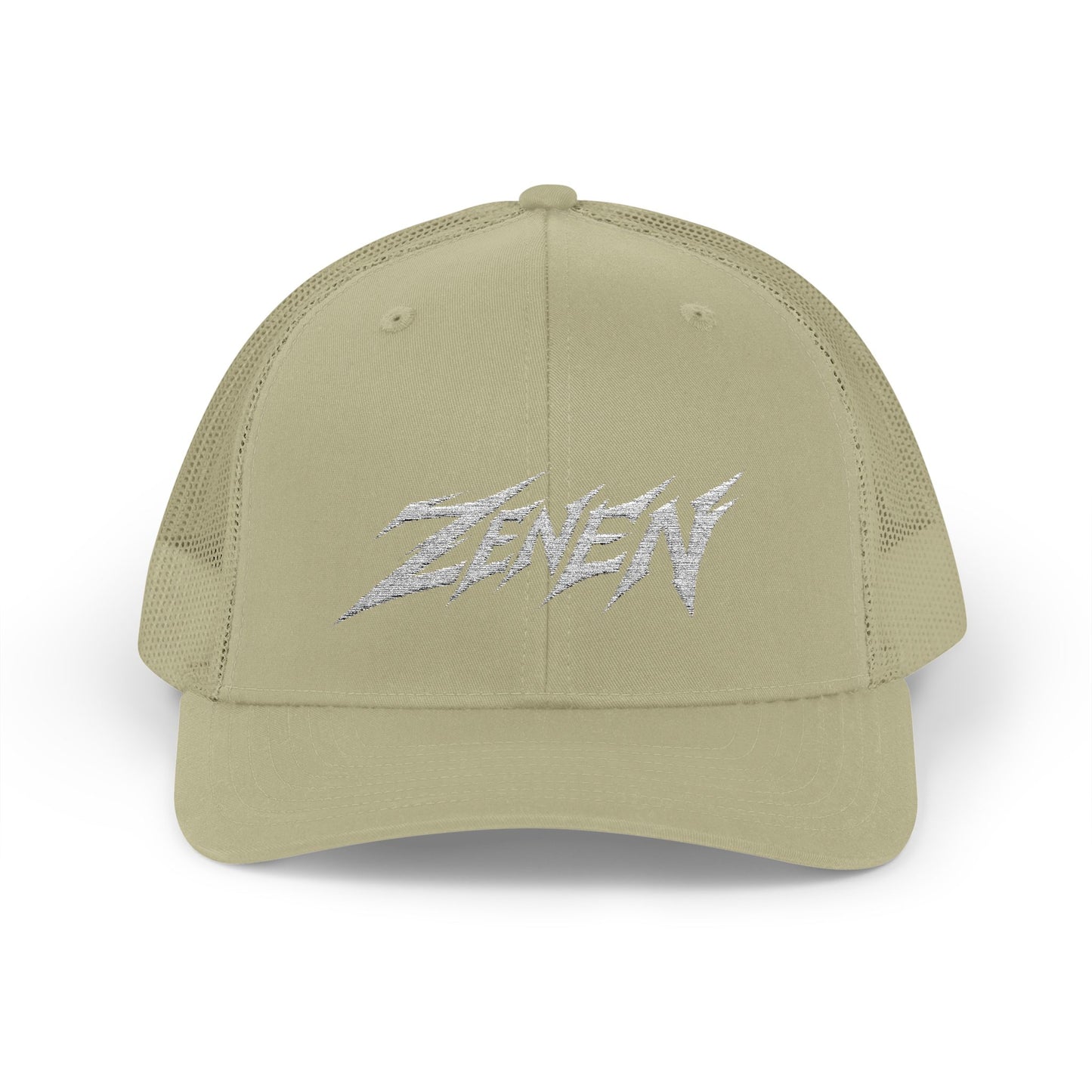 Classic White Zenen Trucker Hat Snapback