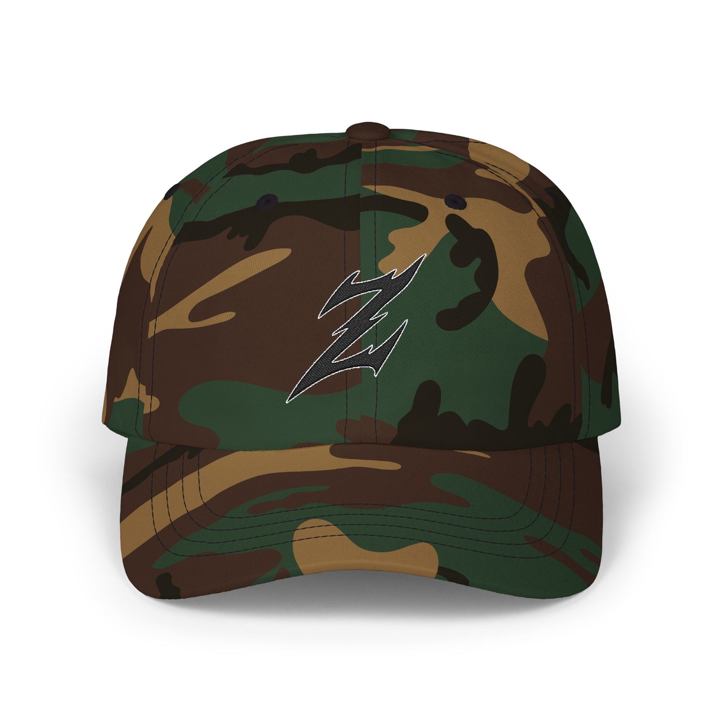 Embroidered Black Dad Logo Hat