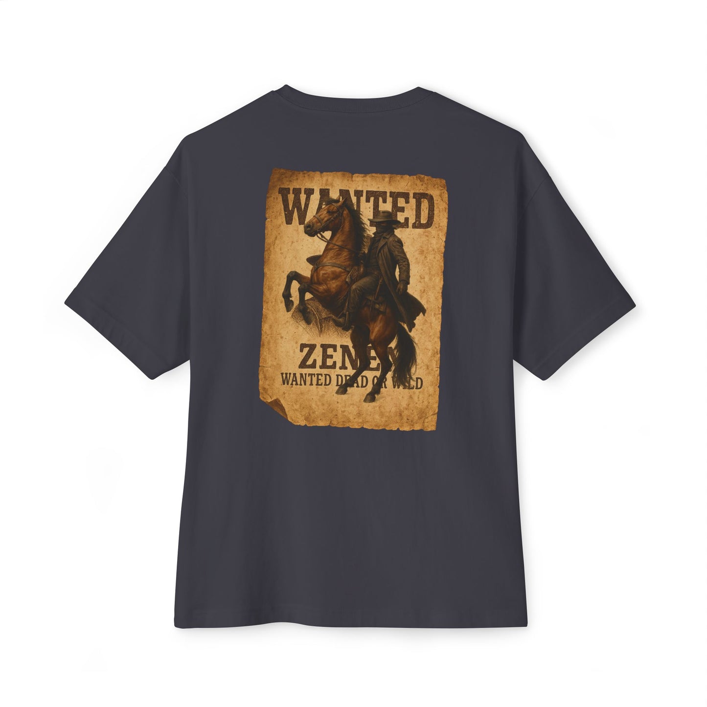 New Drop Zenen Wanted Dead or Wild Oversized T-Shirt