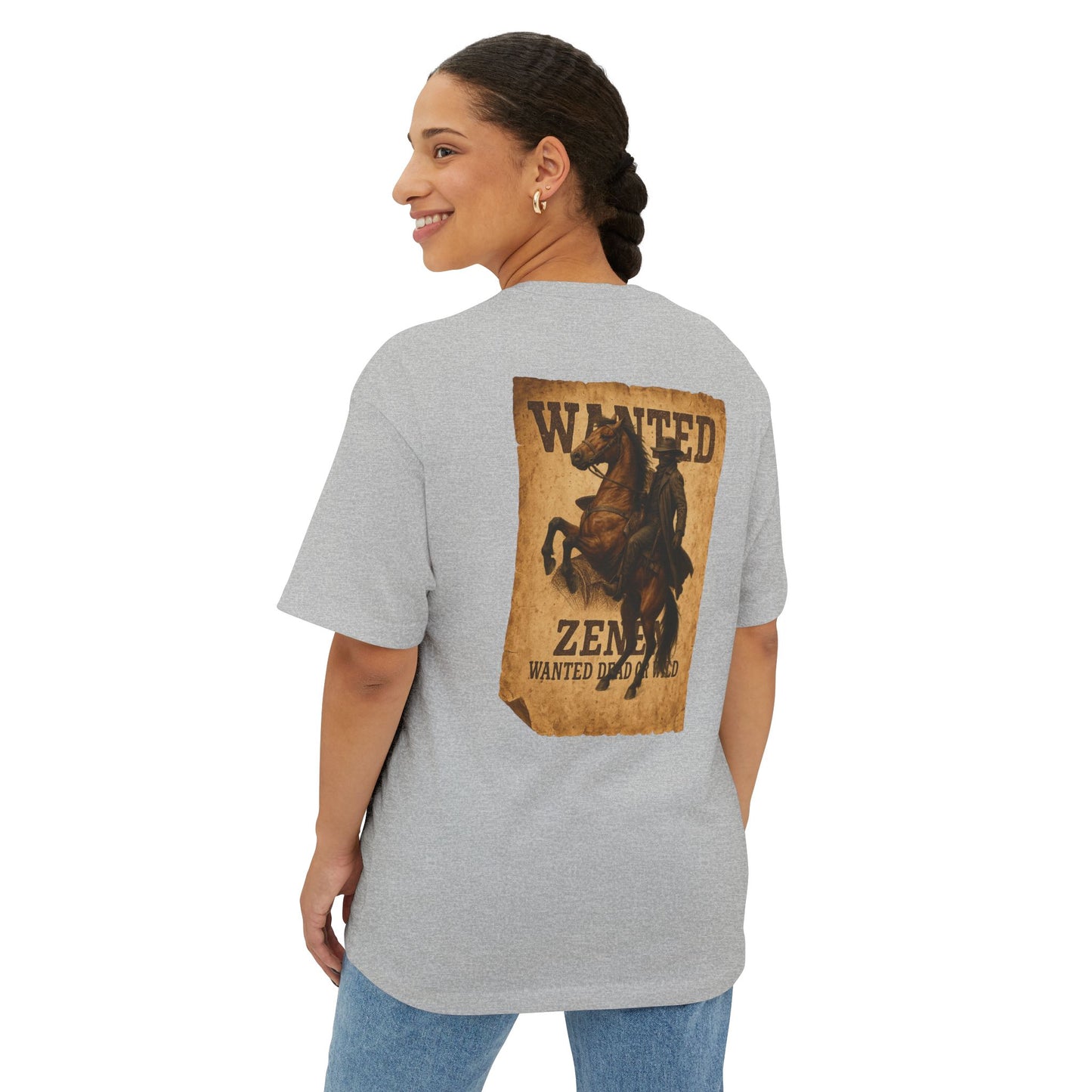 New Drop Zenen Wanted Dead or Wild Oversized T-Shirt