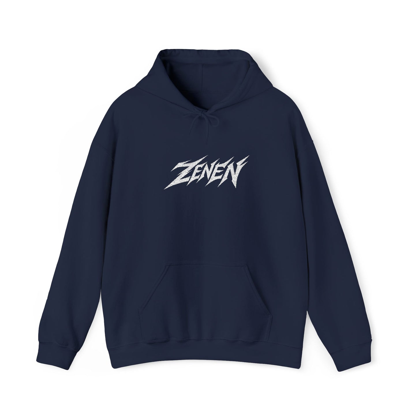 Embroidered Classic White Zenen Hoodie
