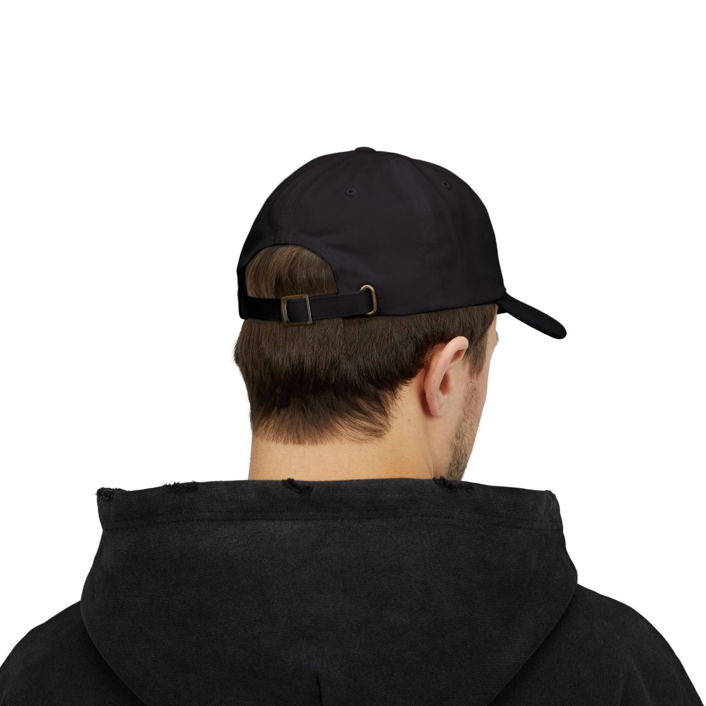 Embroidered White Dad Logo Hat