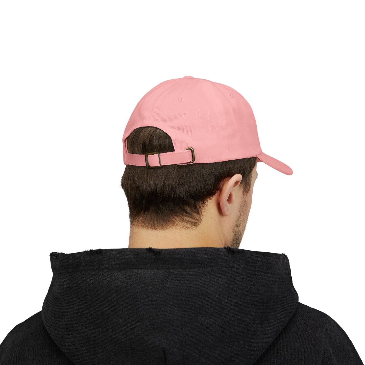 Embroidered White Dad Logo Hat