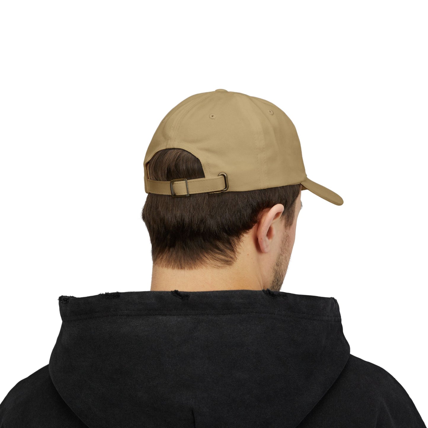 Embroidered White Dad Logo Hat