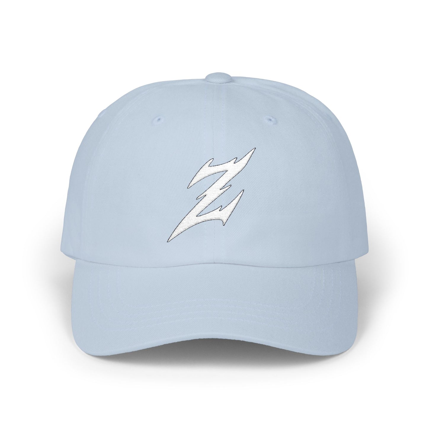Embroidered White Dad Logo Hat