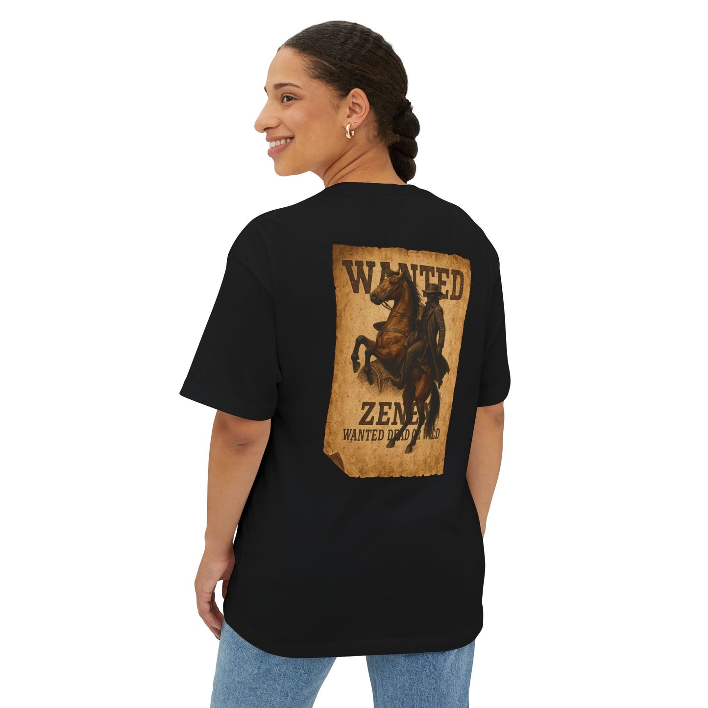 New Drop Zenen Wanted Dead or Wild Oversized T-Shirt
