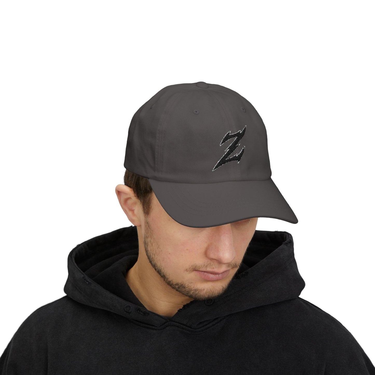 Embroidered Black Dad Logo Hat