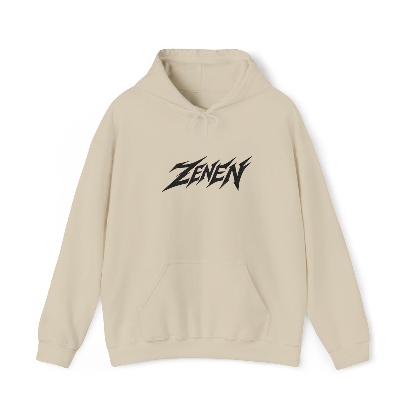 Embroidered Classic Black Zenen Hoodie