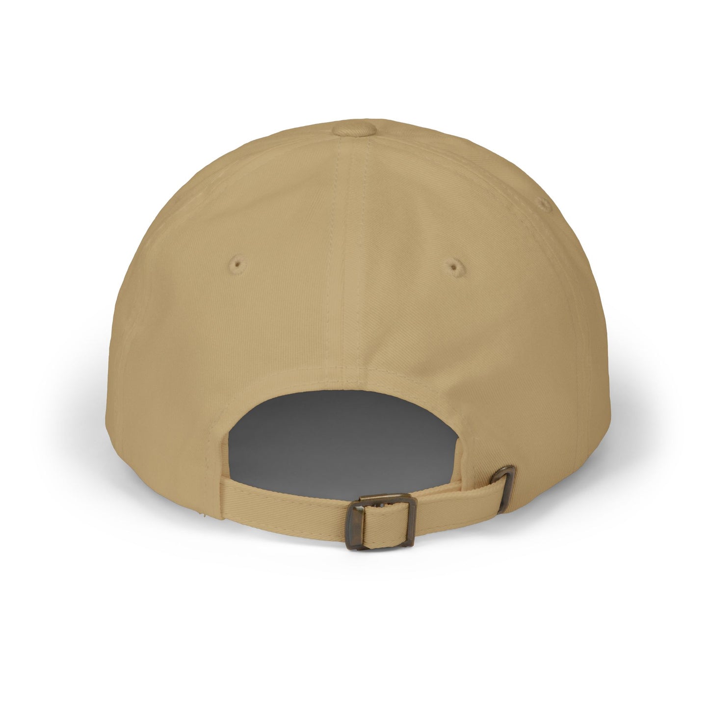 Embroidered White Dad Logo Hat