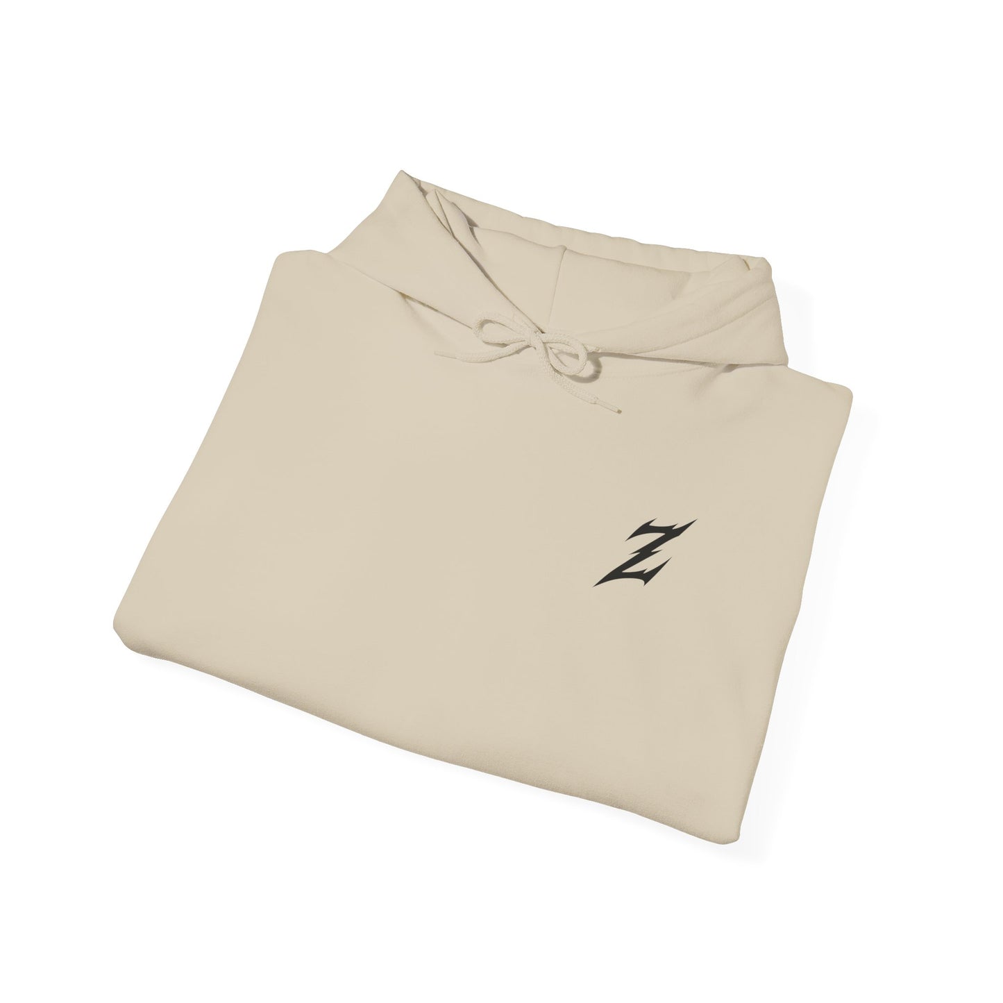 Black Logo Front, Zenen Back Hoodie