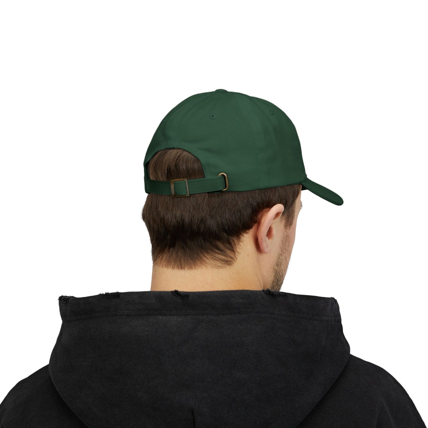 Embroidered White Dad Logo Hat