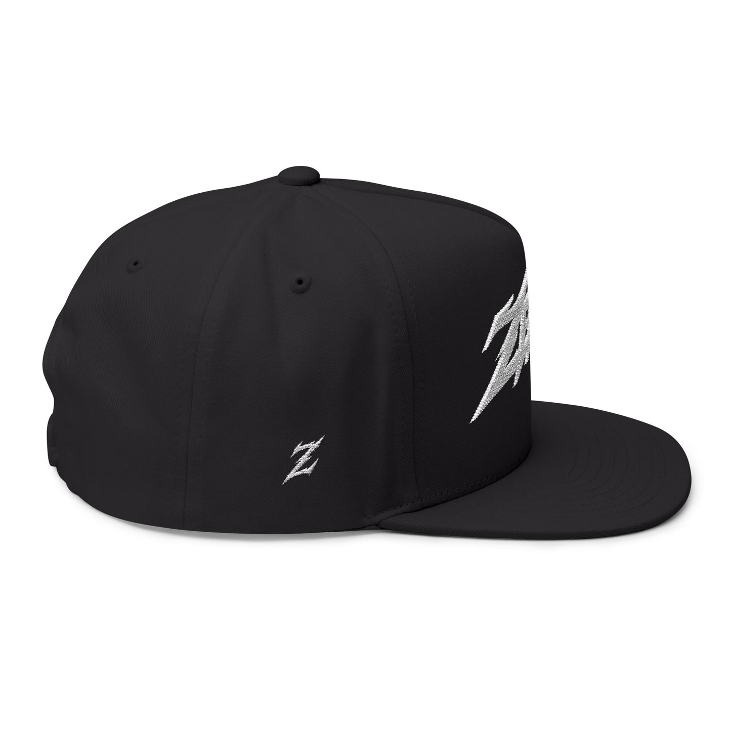 Embroidered White Zenen Snapback