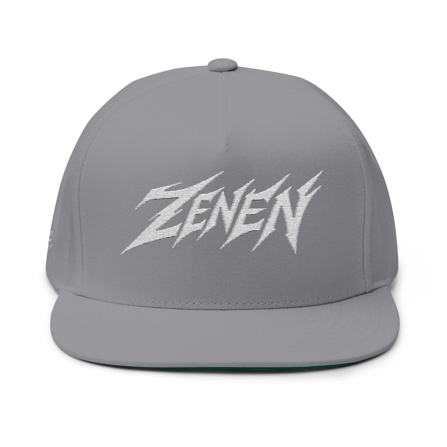 Embroidered White Zenen Snapback