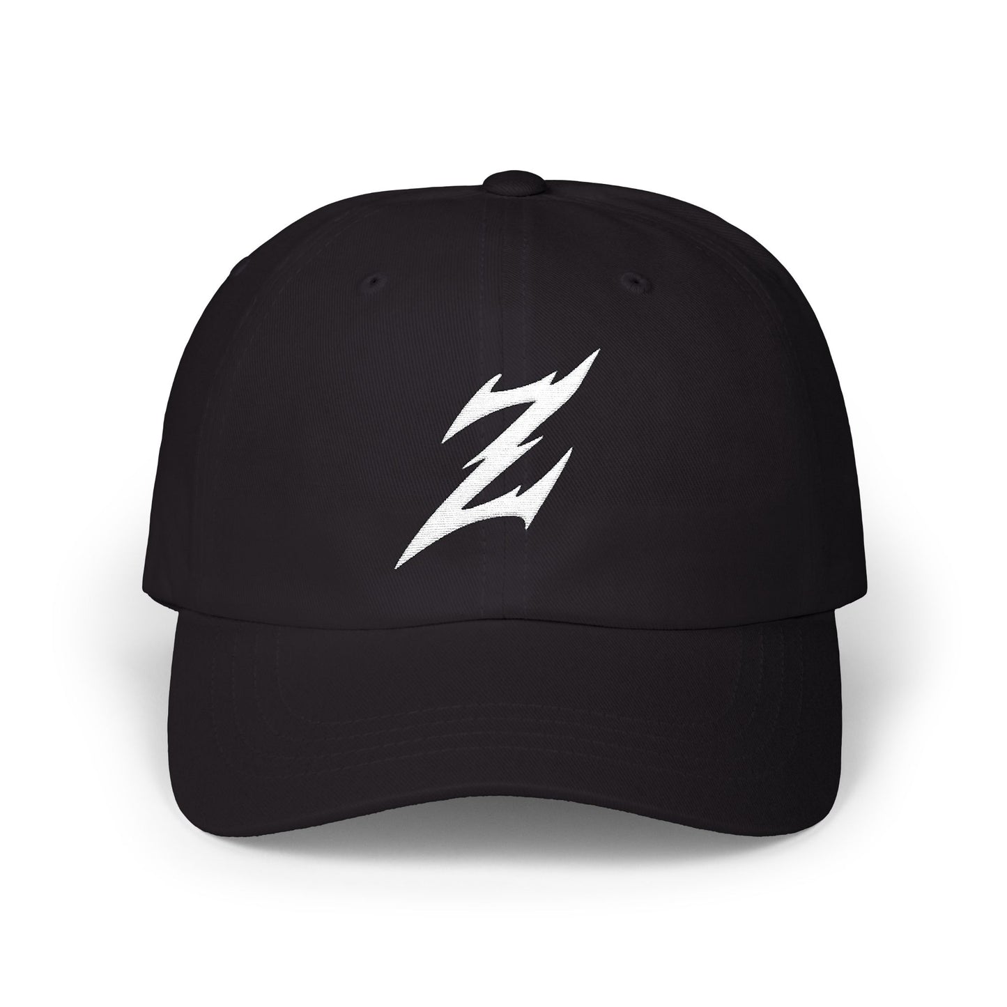 Embroidered White Dad Logo Hat