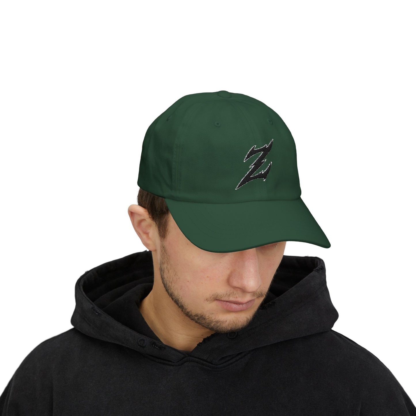 Embroidered Black Dad Logo Hat