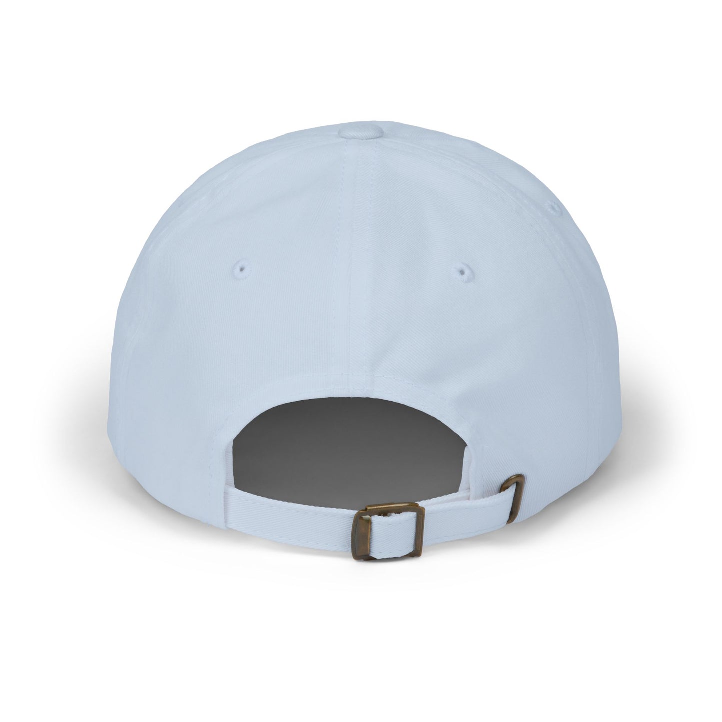 Embroidered White Dad Logo Hat