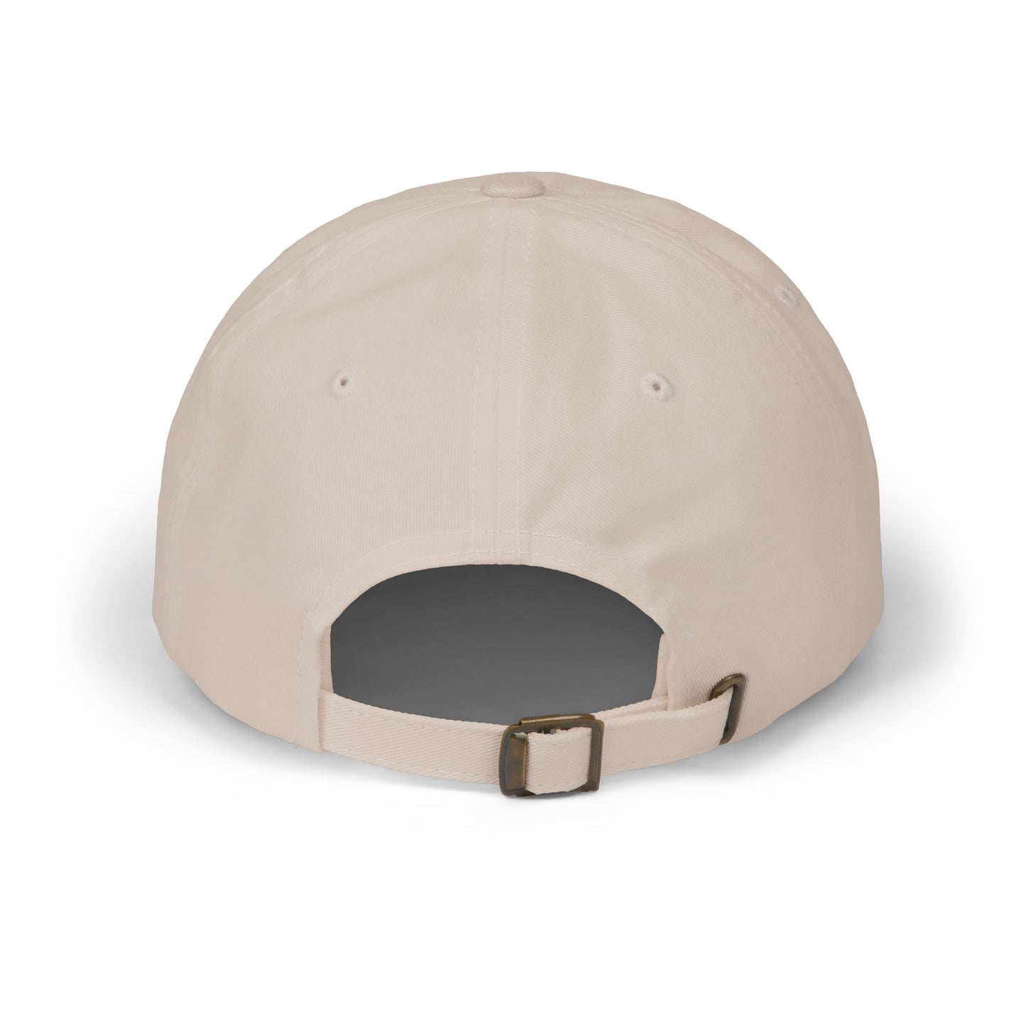 Embroidered White Dad Logo Hat