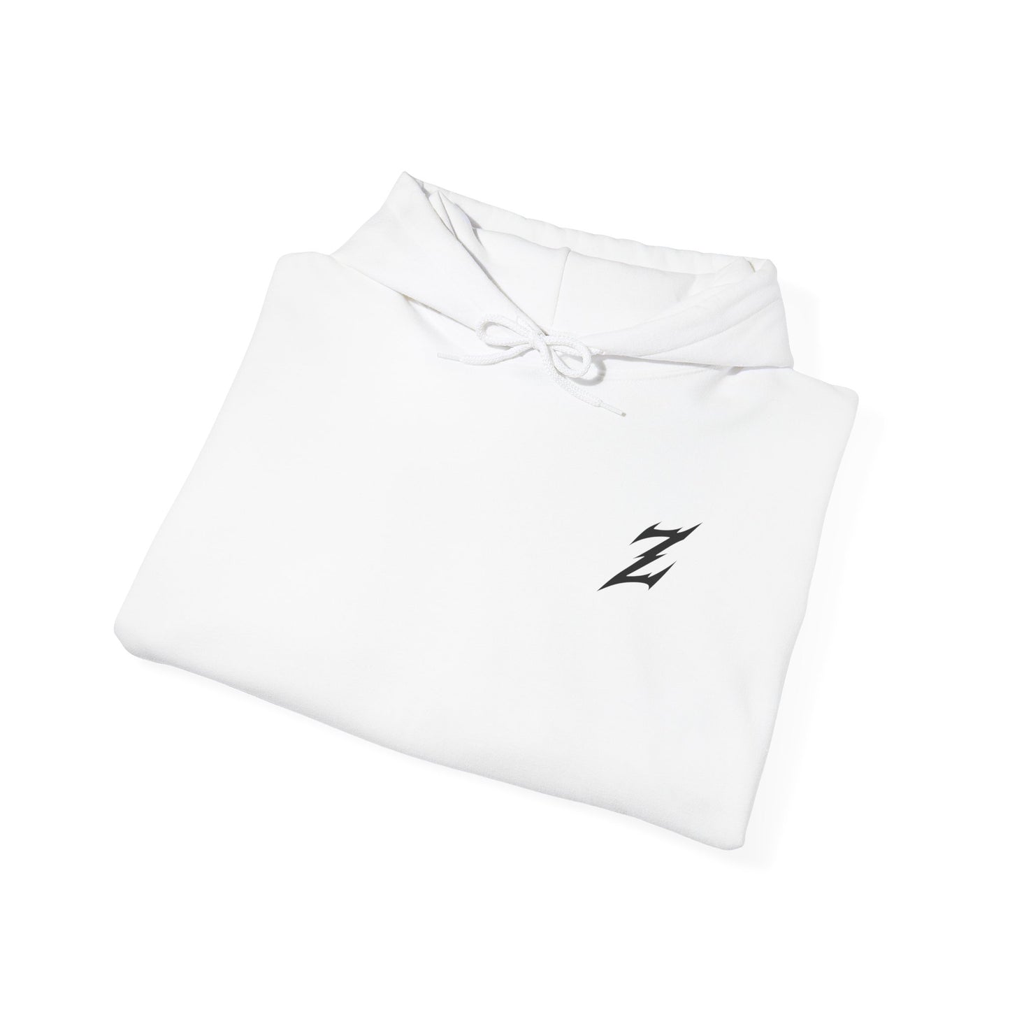 Black Logo Front, Zenen Back Hoodie
