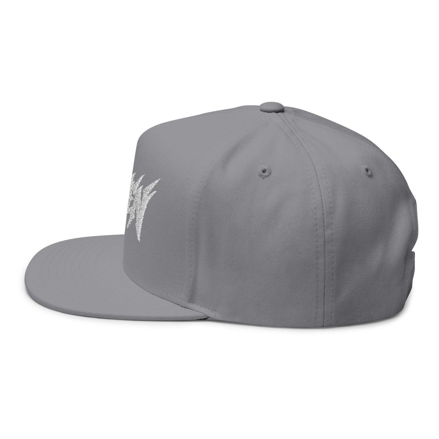 Embroidered White Zenen Snapback