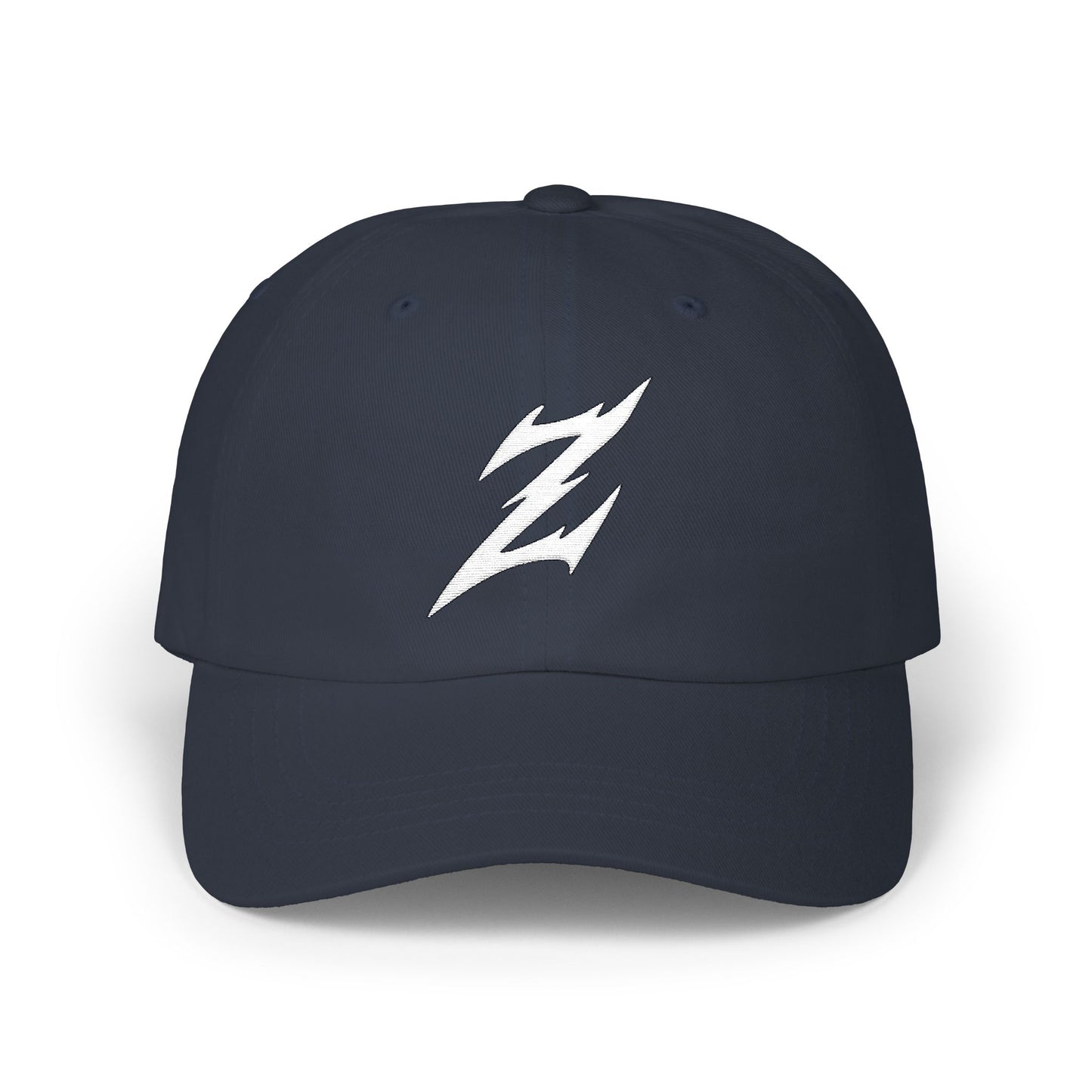 Embroidered White Dad Logo Hat