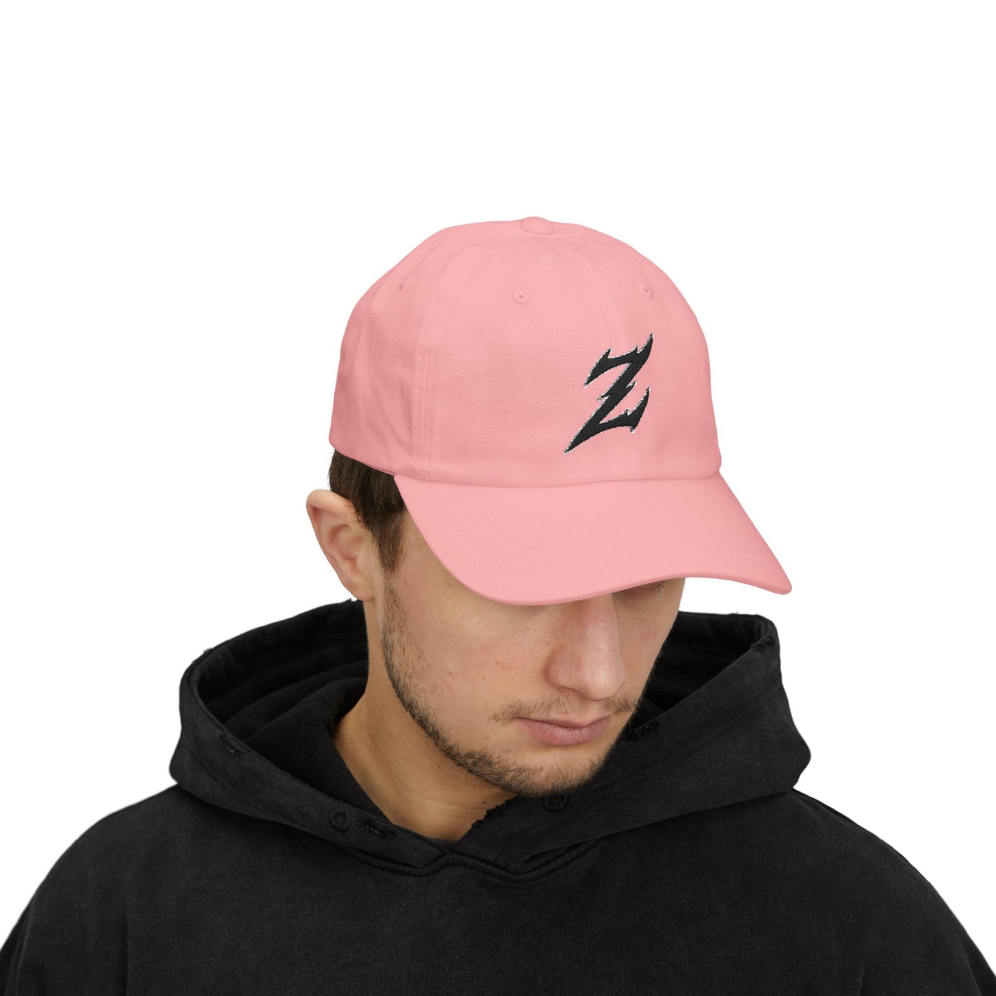 Embroidered Black Dad Logo Hat