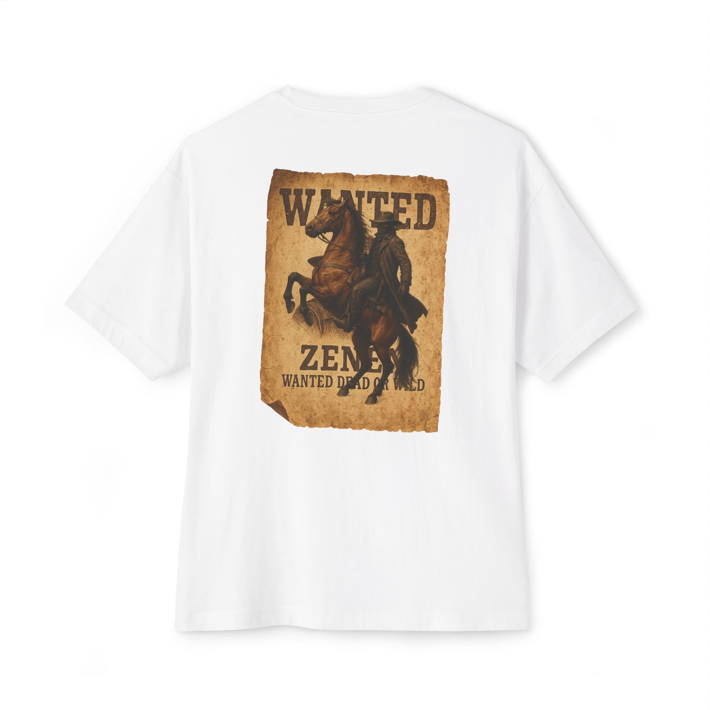 New Drop Zenen Wanted Dead or Wild Oversized T-Shirt