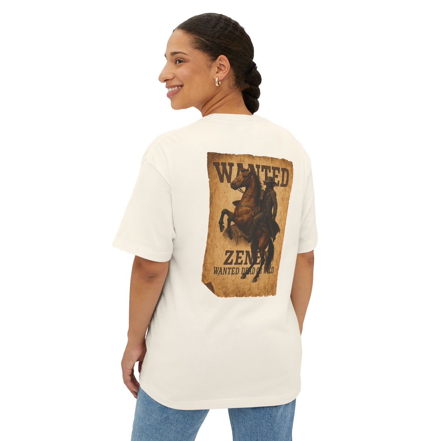 New Drop Zenen Wanted Dead or Wild Oversized T-Shirt