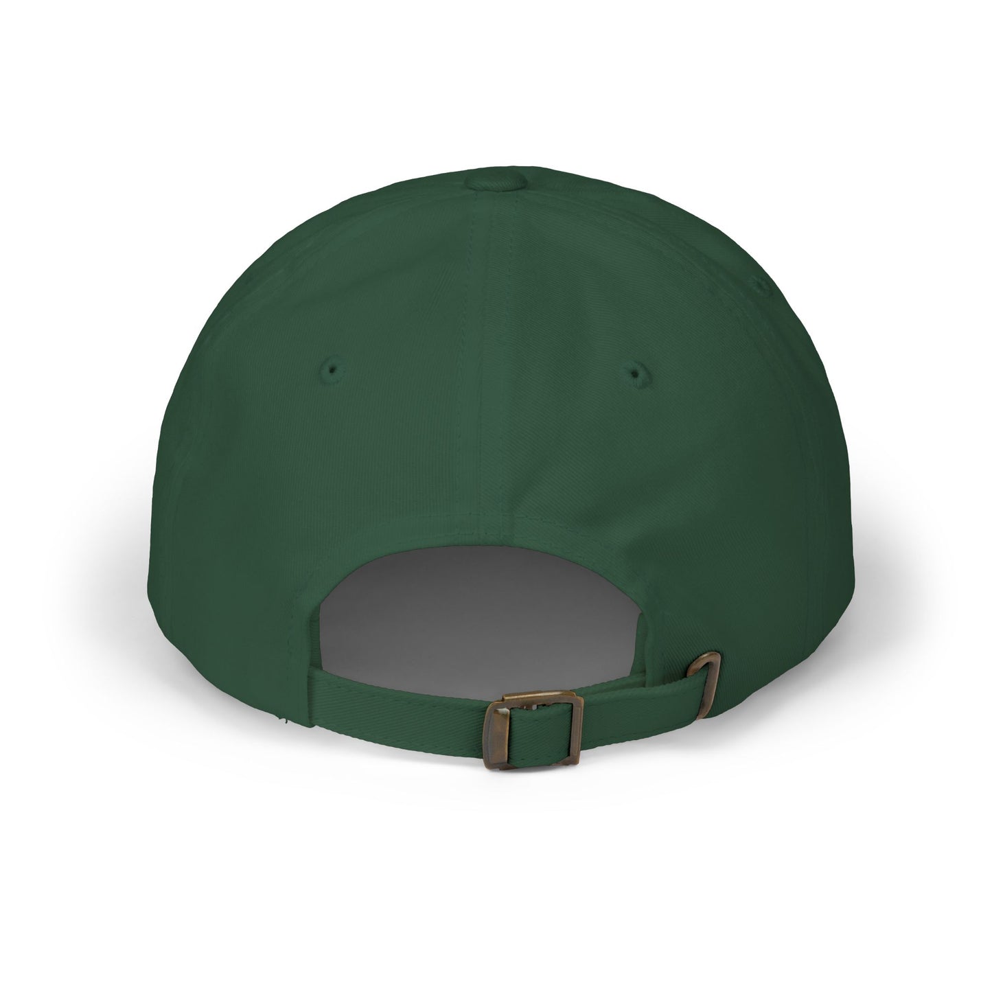Embroidered White Dad Logo Hat