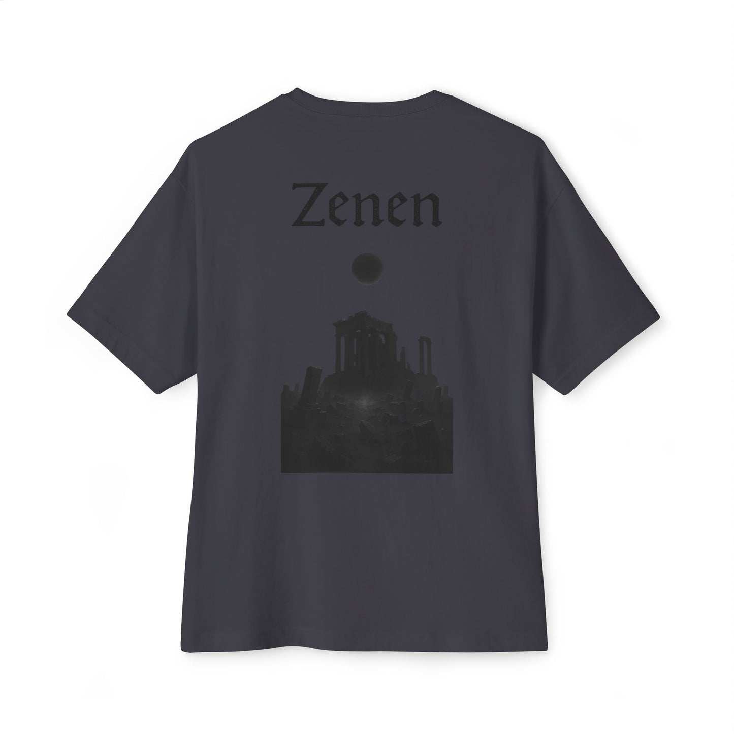 Zen-Inspired Unisex Oversized Boxy Tee, Casual Streetwear, Graphic Tee, Comfortable Tee, Gift for Art Lovers, Festival Apparel