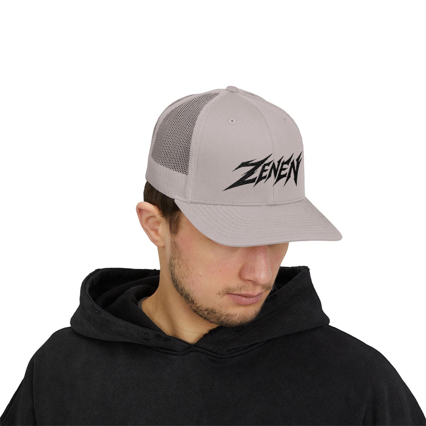 Classic Black Zenen Trucker Hat Snapback