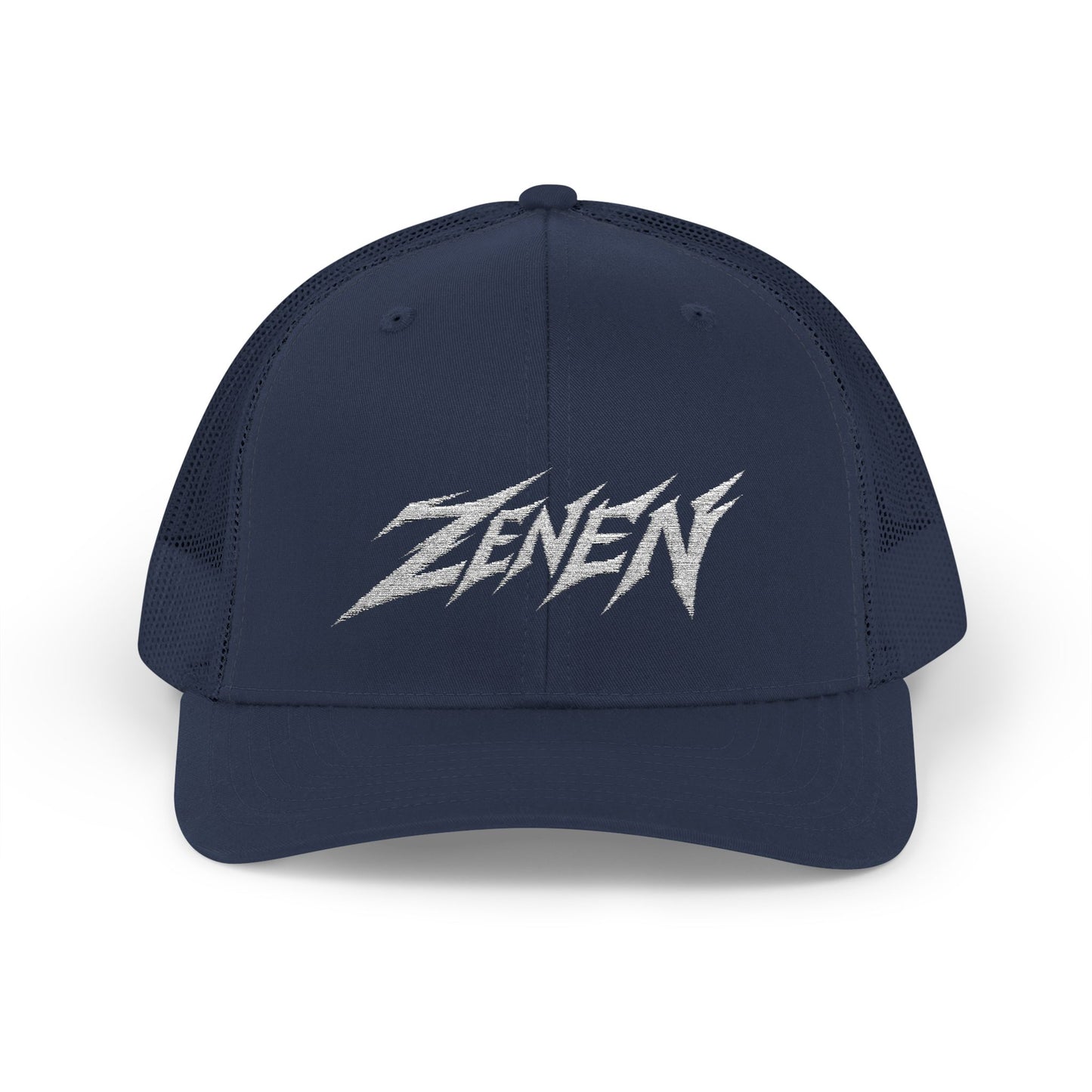 Classic White Zenen Trucker Hat Snapback
