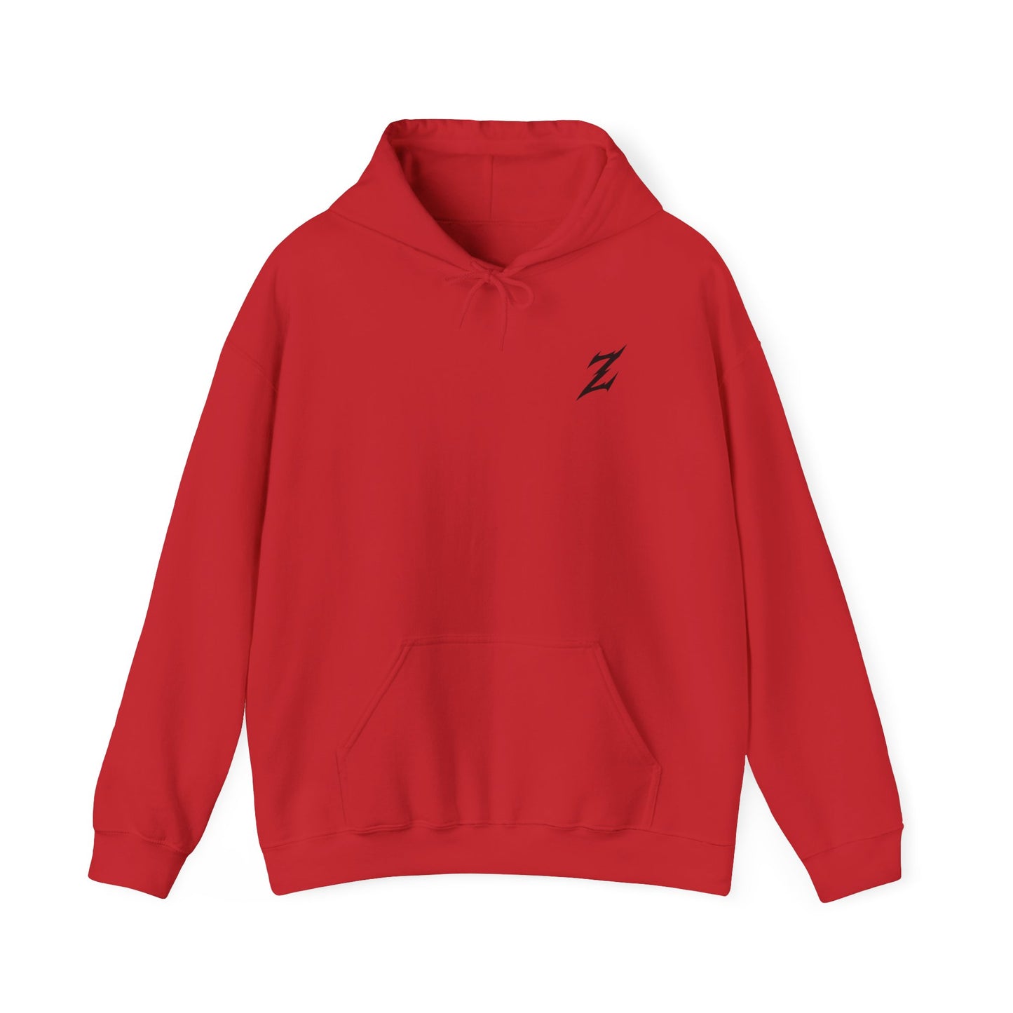 Black Logo Front, Zenen Back Hoodie
