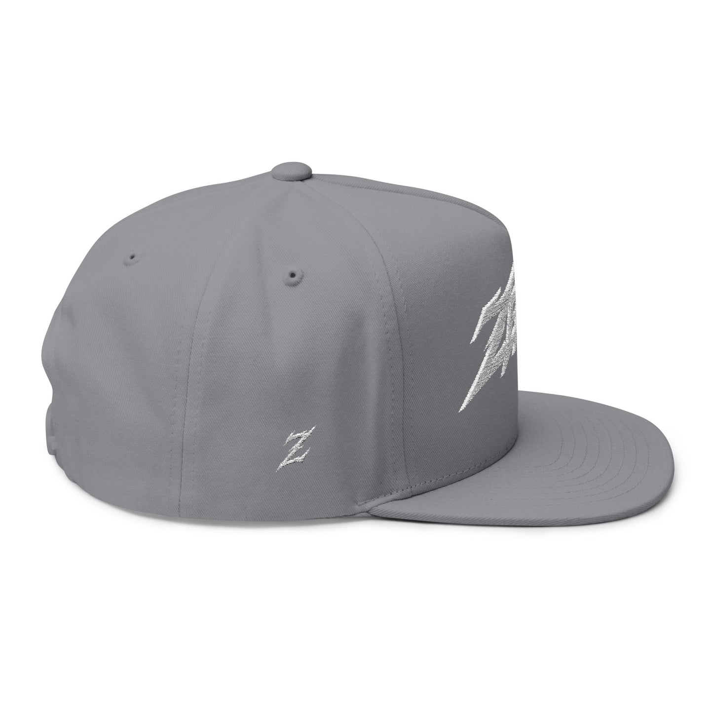 Embroidered White Zenen Snapback