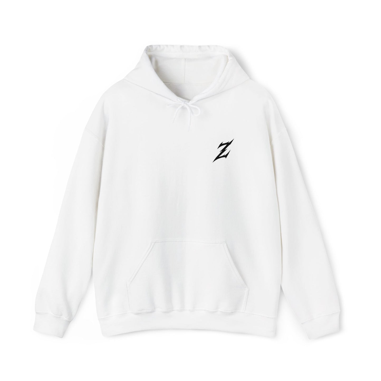 Embroidered Black Logo Hoodie