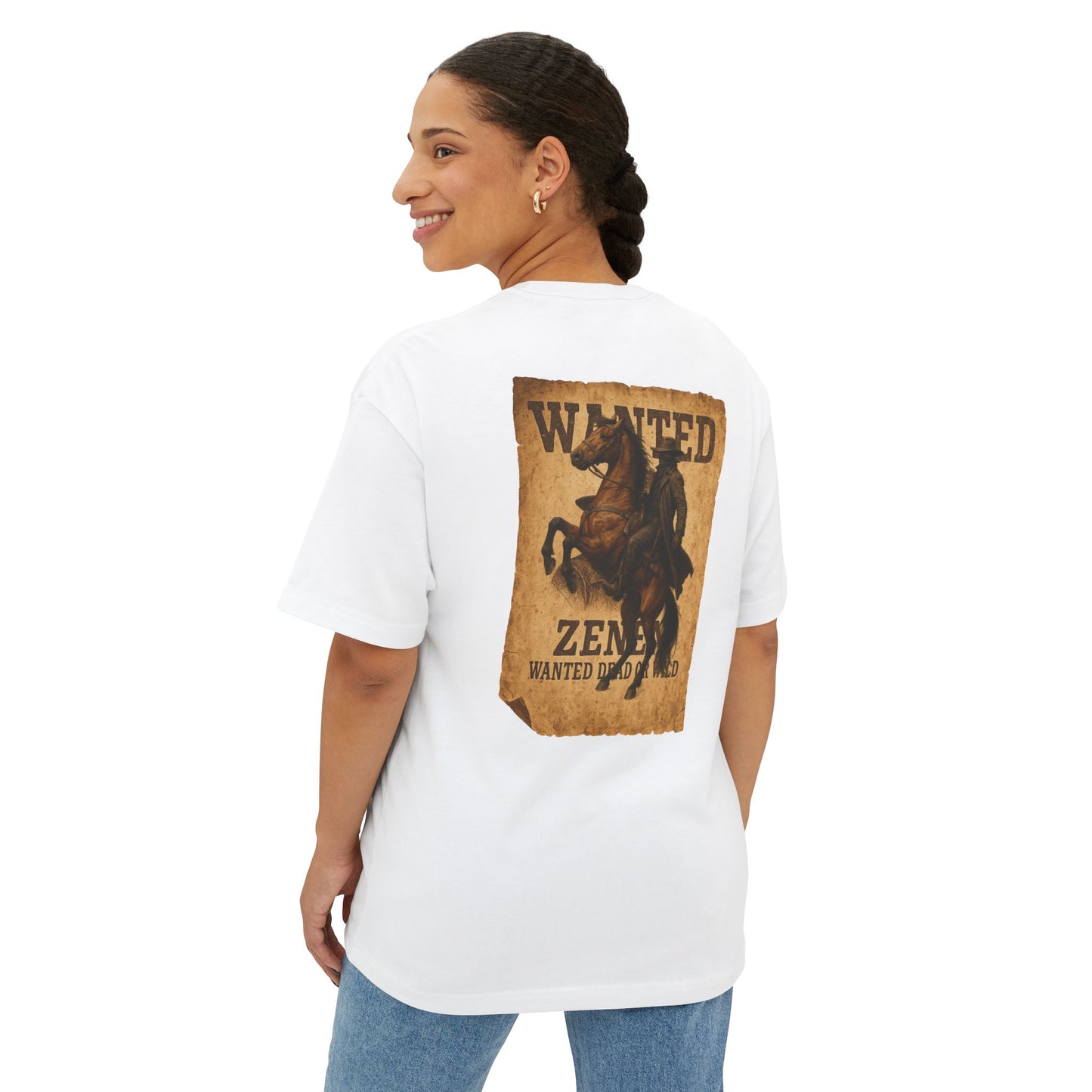 New Drop Zenen Wanted Dead or Wild Oversized T-Shirt