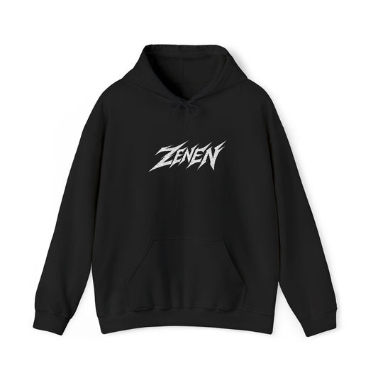 Embroidered Classic White Zenen Hoodie