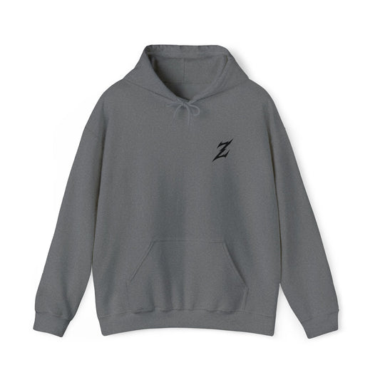 Embroidered Black Logo Hoodie